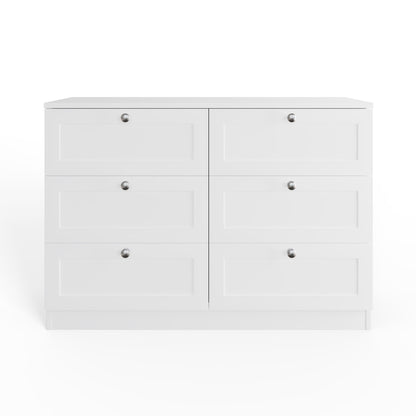 Artus Shaker 6 Drawer Chest of Drawers – Matt White