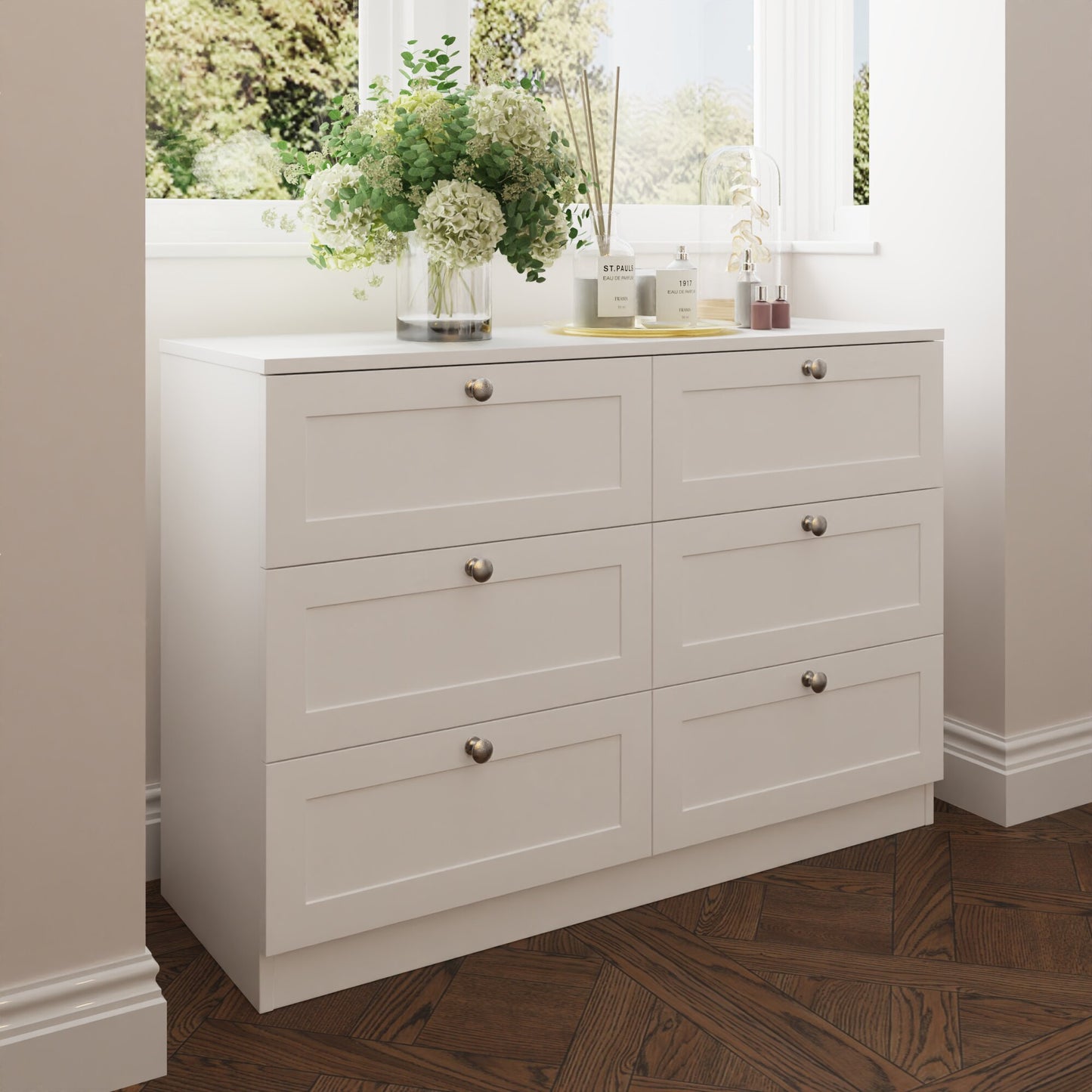 Artus 3-Piece Bedroom Furniture Set – Matt White