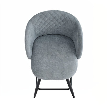 Amara Grey Fabric Swivel Bar Chair – Pack of 2