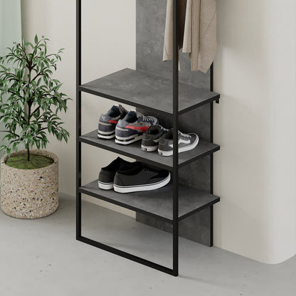 Modern Archy Hall Stand Coat Rack with Shoe Storage