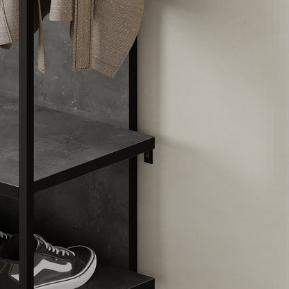 Modern Archy Hall Stand Coat Rack with Shoe Storage