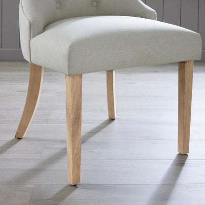 Padstow Cream Wooden Extending Dining Table & 4 Belgravia Chairs