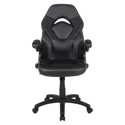 X10 Black Faux Leather Racer Style Gaming Office Chair