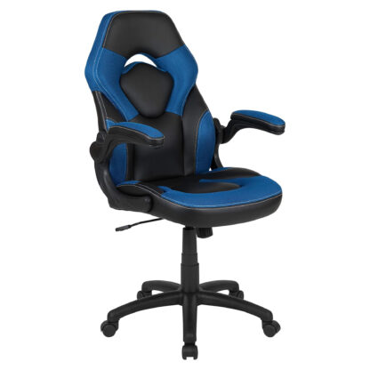 X10 Black & Blue Faux Leather Gaming Office Chair