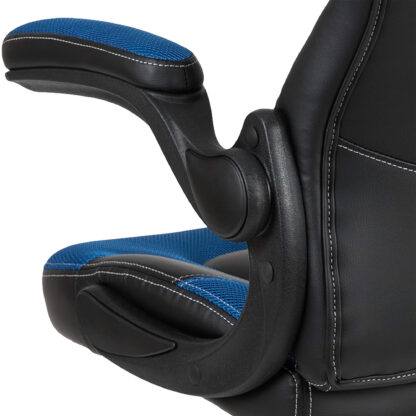 X10 Black & Blue Faux Leather Gaming Office Chair