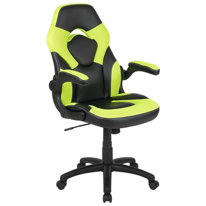 X10 Black & Green Faux Leather Gaming Office Chair