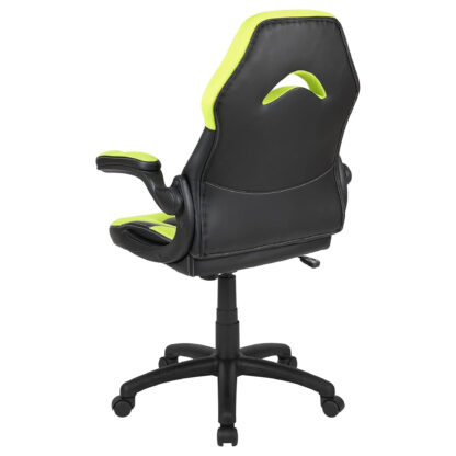 X10 Black & Green Faux Leather Gaming Office Chair