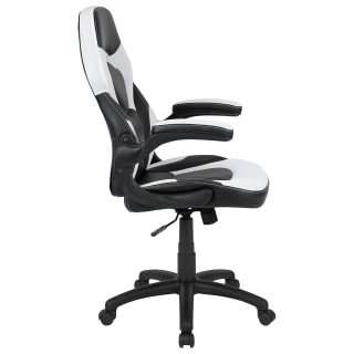 X10 Black & White Faux Leather Gaming Office Chair