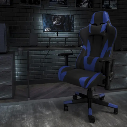 X20 Black & Blue Faux Leather Gaming Office Chair