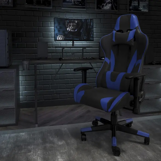 X20 Black & Blue Faux Leather Gaming Office Chair