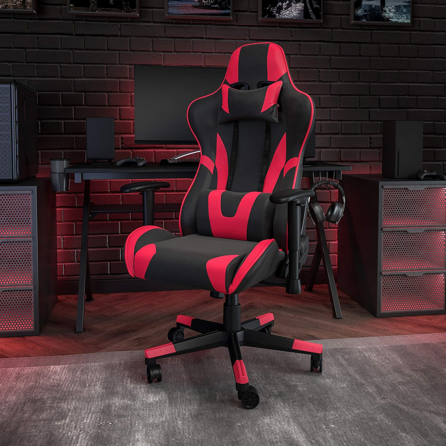 X20 Black & Red Faux Leather Gaming Office Chair