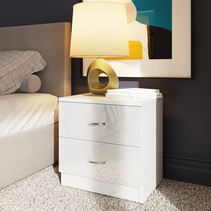 Chilton White Gloss 3 Piece Bedroom Furniture Set