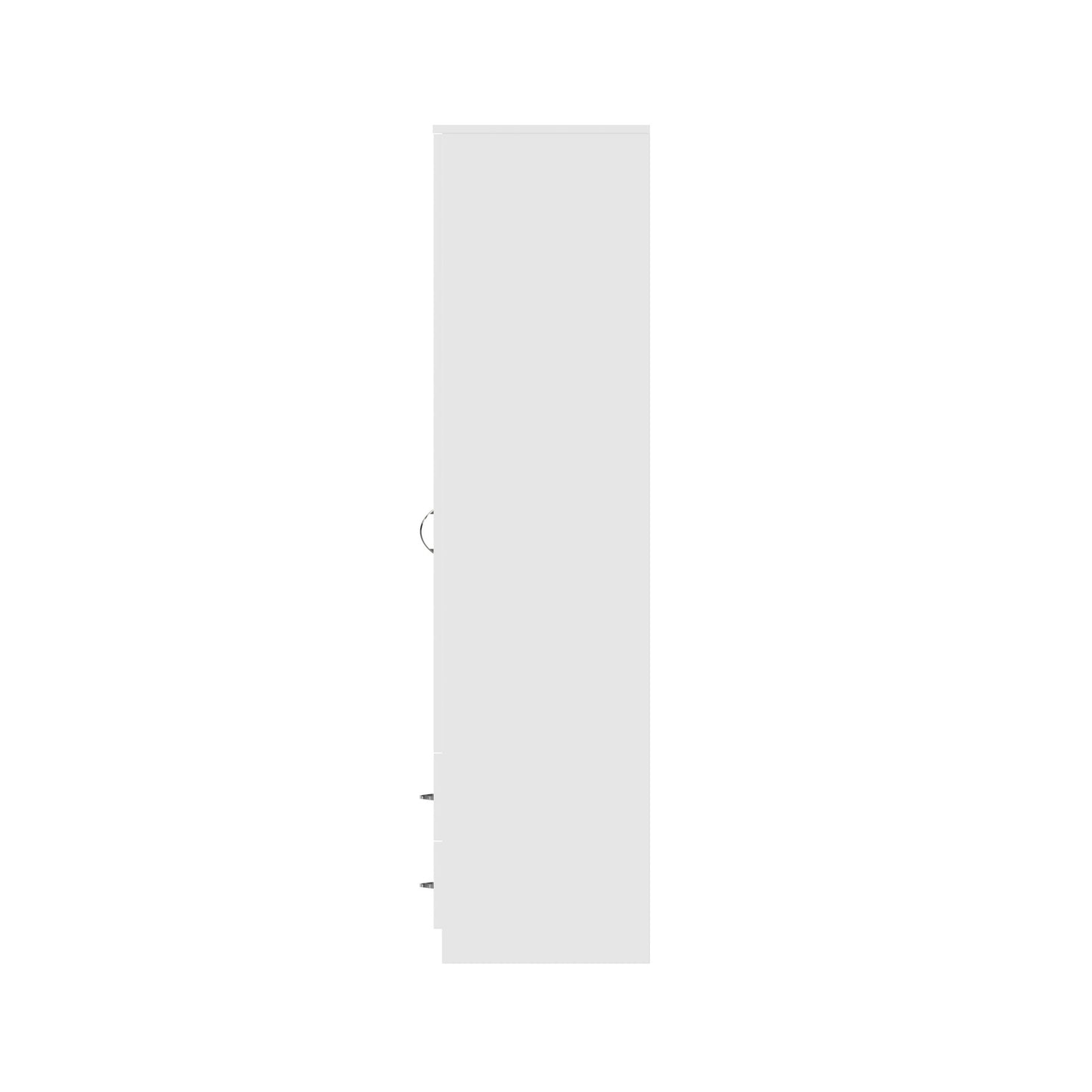 FWStyle Chilton 2 Door 2 Drawer Wardrobe – White Gloss Front