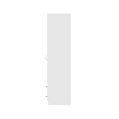 FWStyle Chilton 2 Door 2 Drawer Wardrobe – White Gloss Front