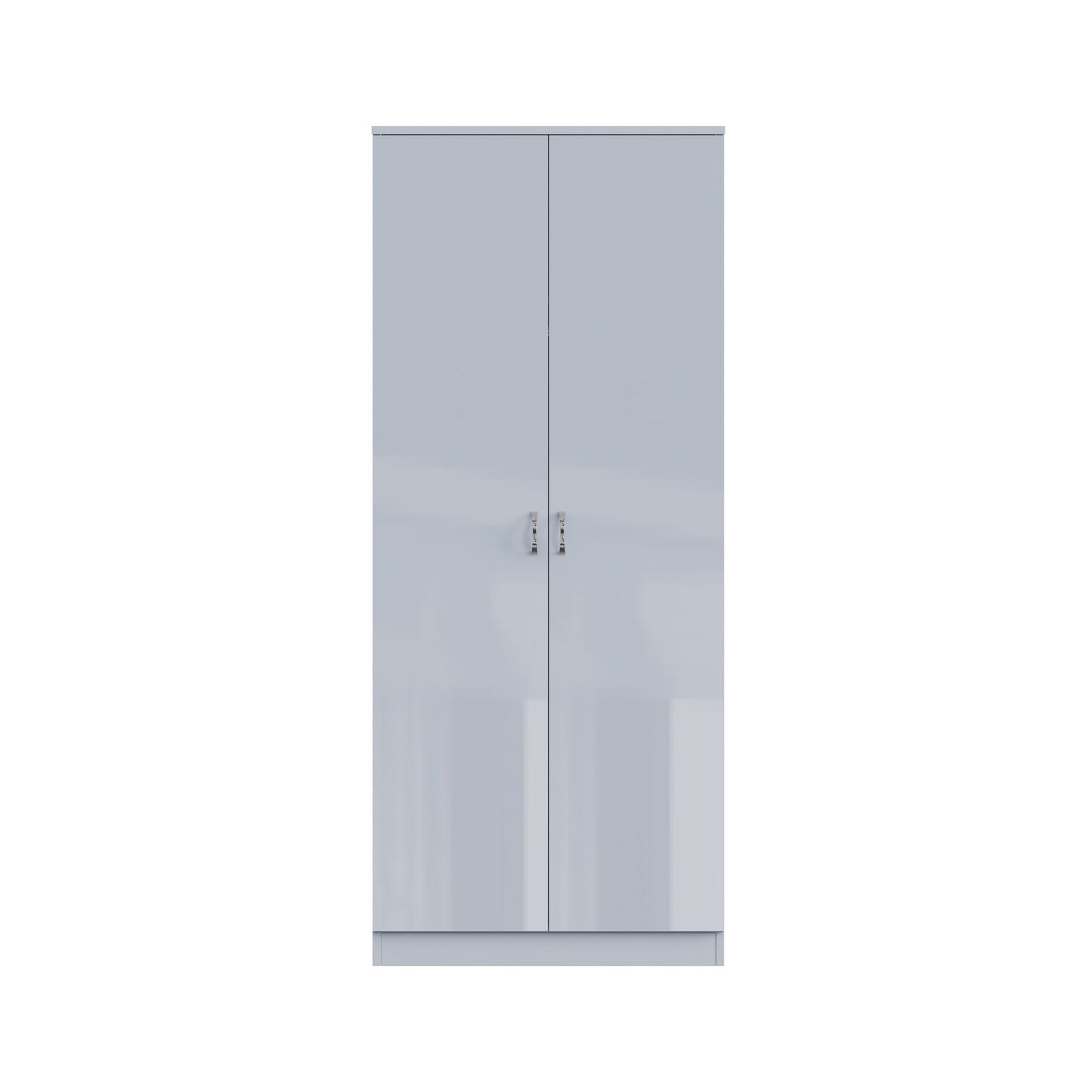 FWStyle Chilton 2 Door Wardrobe - Grey Gloss Front