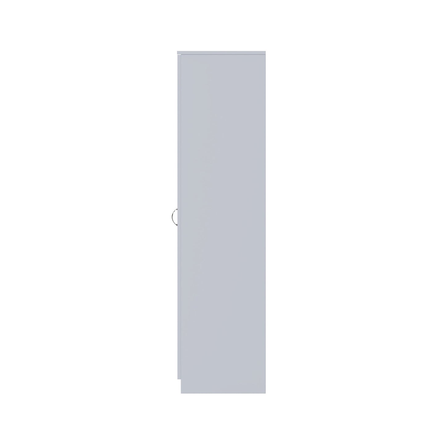FWStyle Chilton 2 Door Wardrobe with Mirror – Grey Gloss