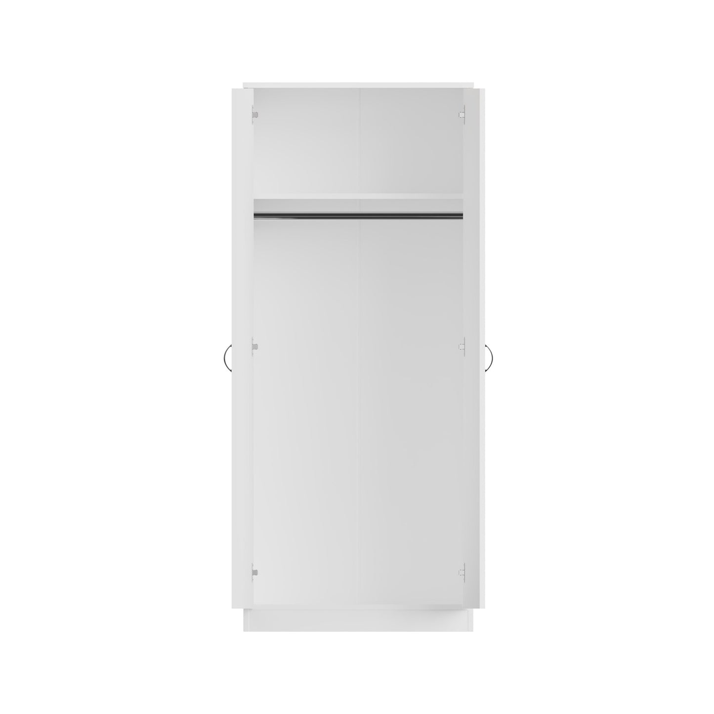 FWStyle Chilton 2 Door Wardrobe with Mirror – White Gloss