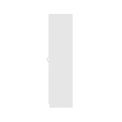FWStyle Chilton 2 Door Wardrobe with Mirror – White Gloss