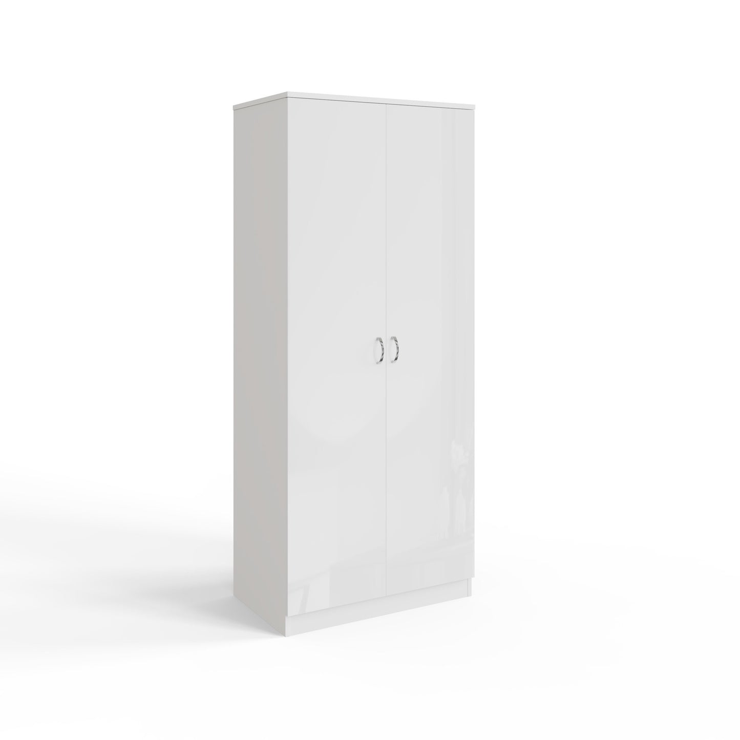 FWStyle Chilton 2 Door Wardrobe – White Gloss Front