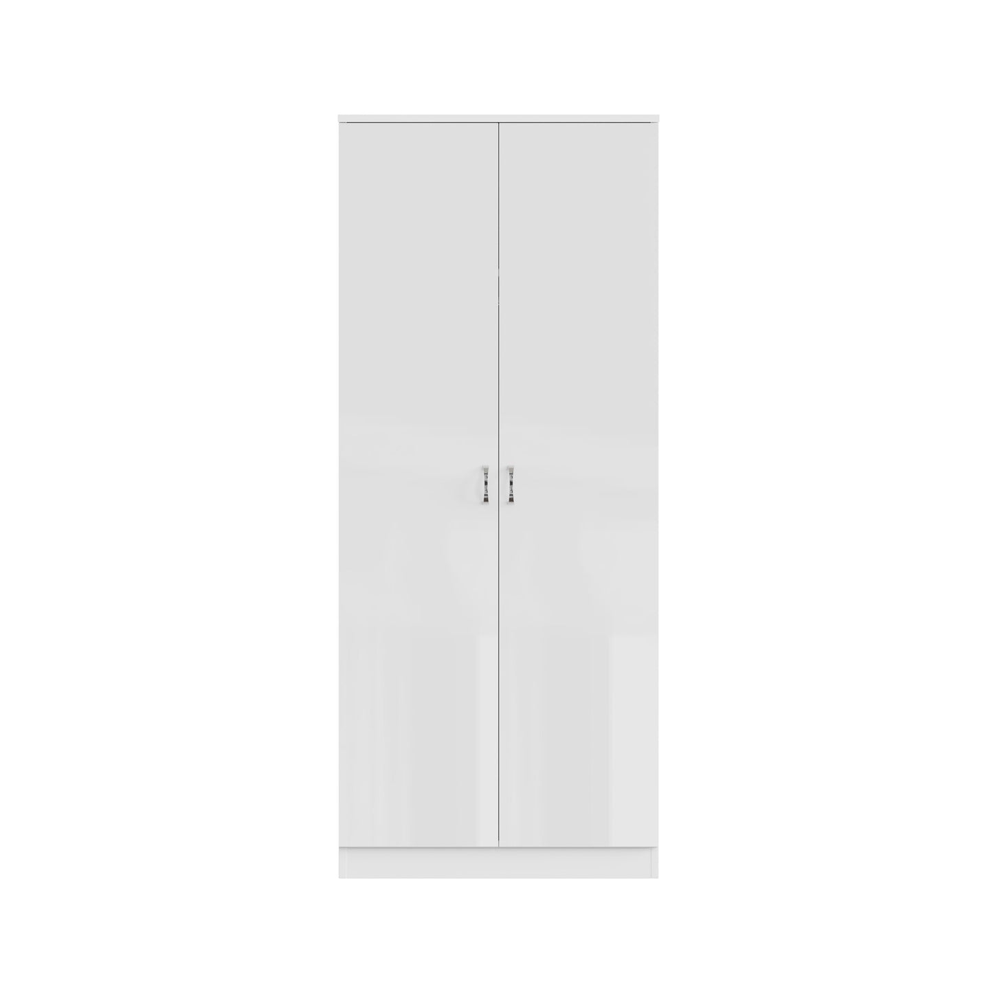 FWStyle Chilton 2 Door Wardrobe – White Gloss Front