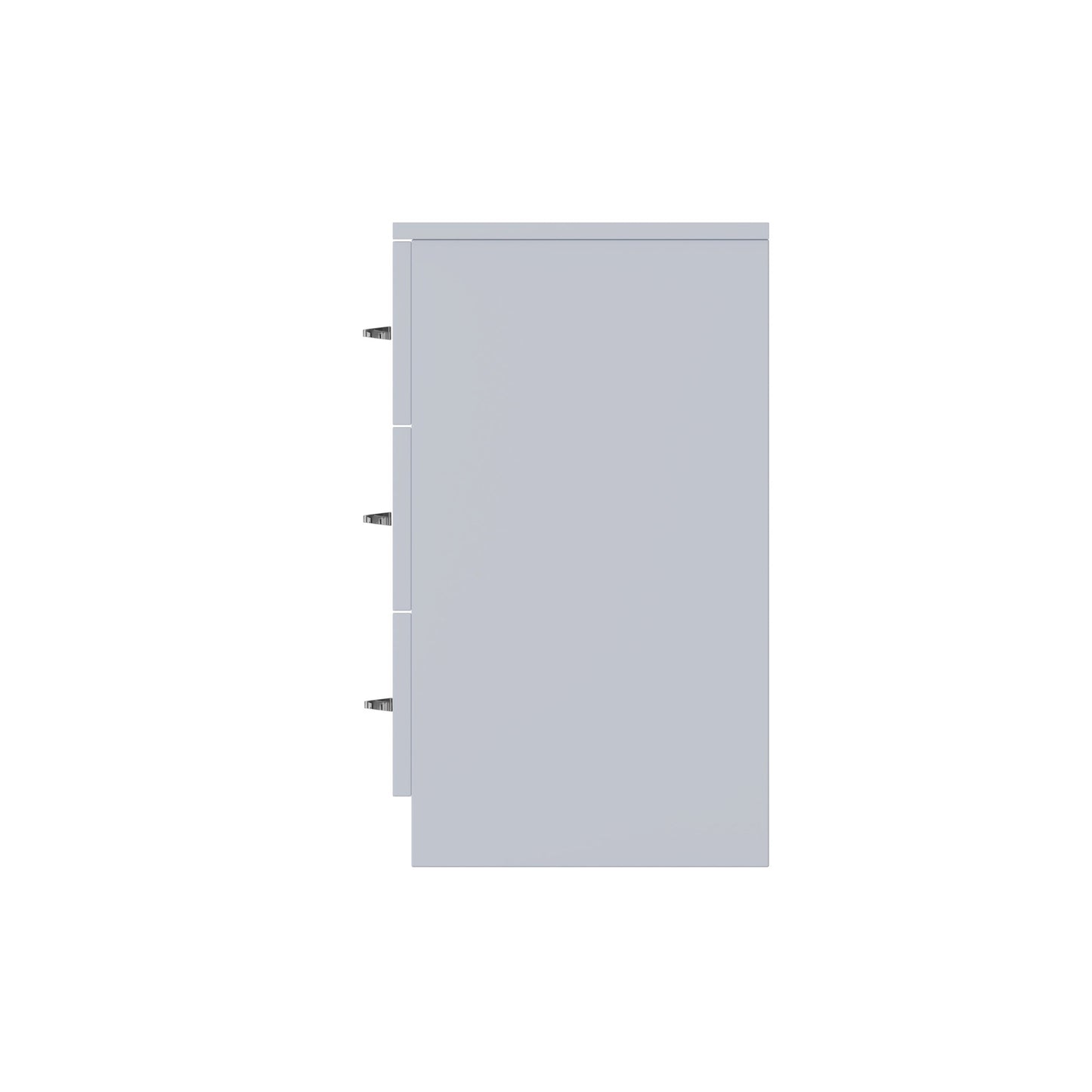 FWStyle Chilton 3-Drawer Chest – Grey Gloss Front