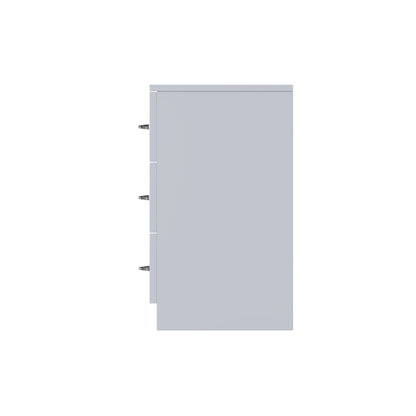 FWStyle Chilton 3-Drawer Chest – Grey Gloss Front