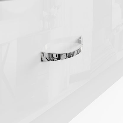 FWStyle Chilton 5-Drawer Chest – White Gloss Front