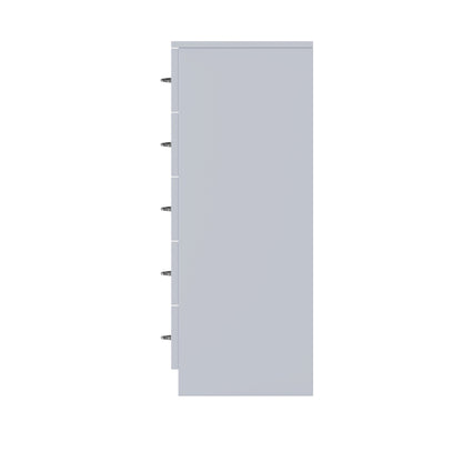 FWStyle Chilton 6-Drawer Chest – Grey Gloss Front