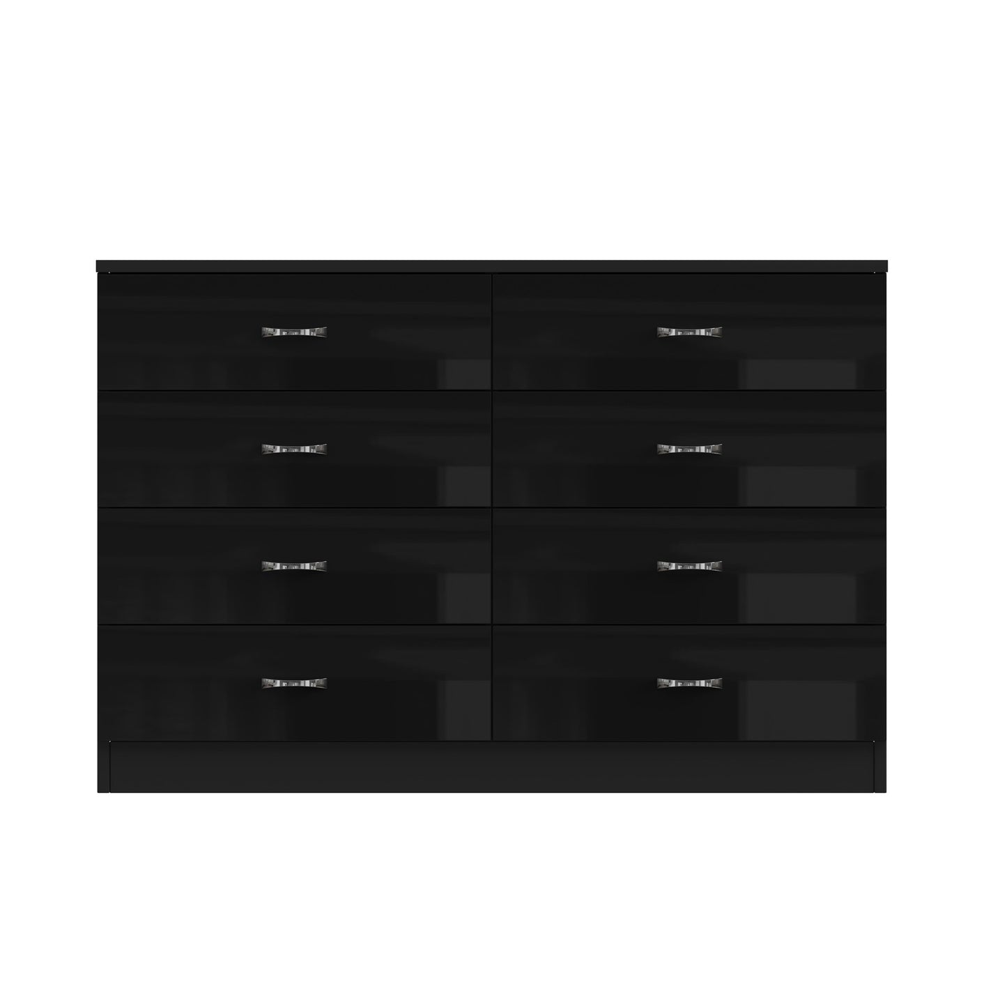 Chilton 8 Drawer Chest of Drawers – Black Gloss Front