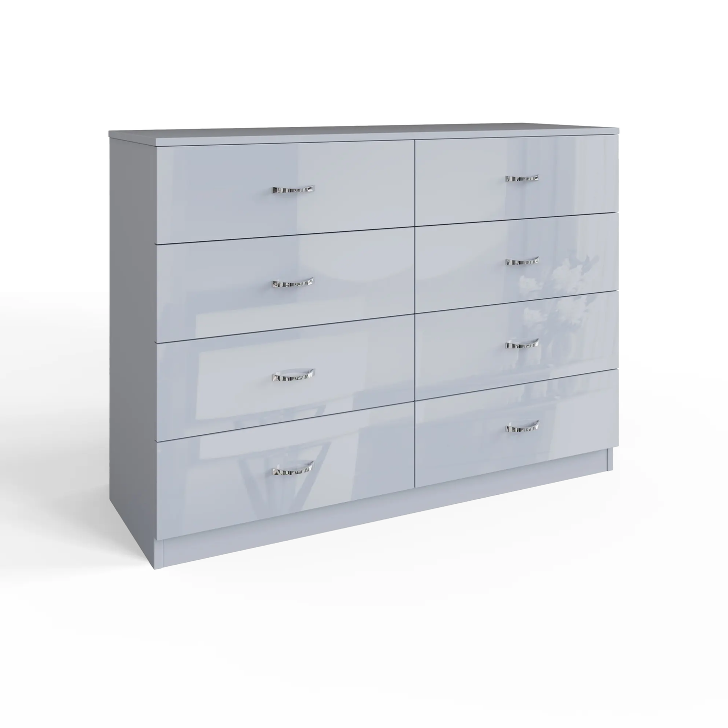 Chilton 8 Drawer Chest of Drawers – Grey Gloss Front
