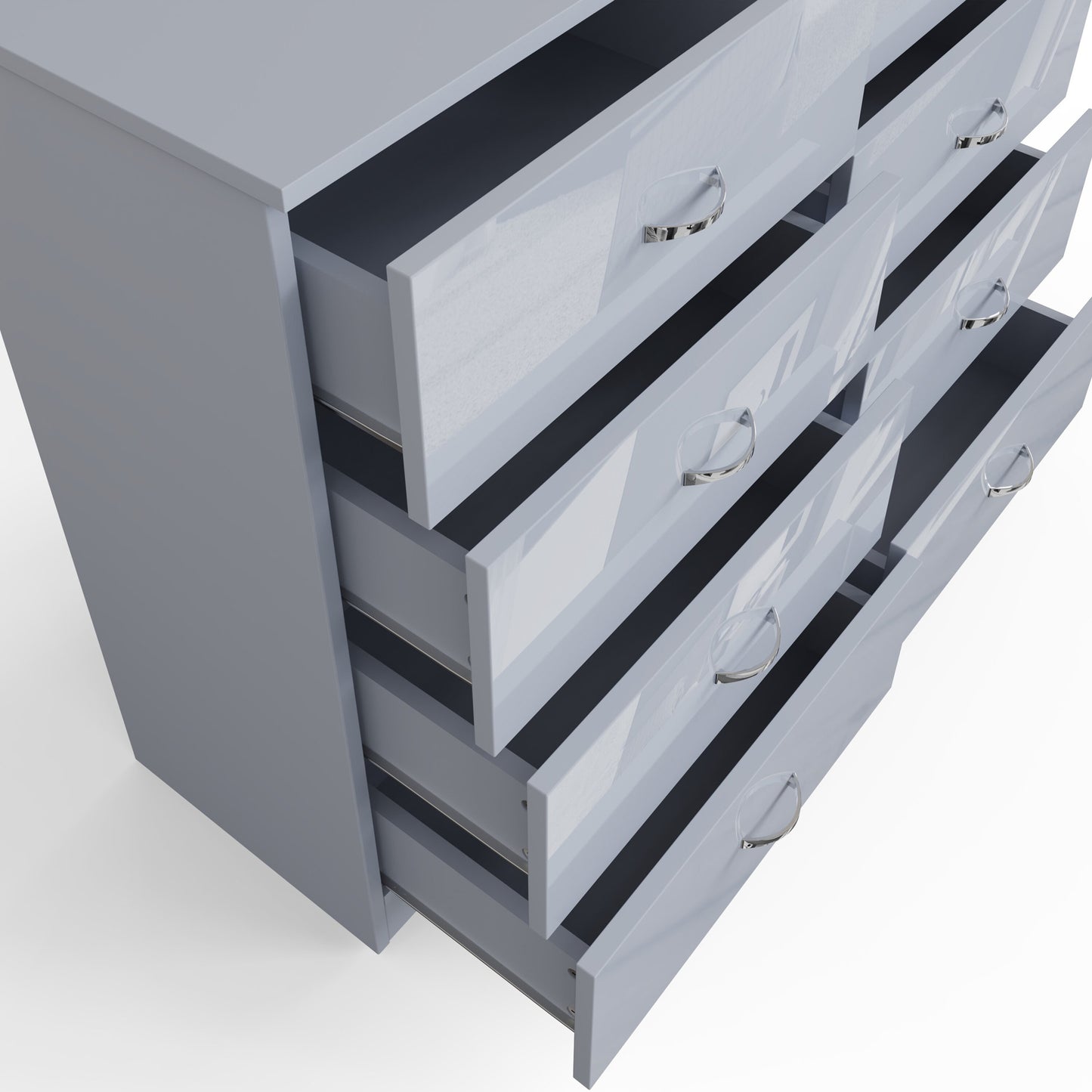 Chilton 8 Drawer Chest of Drawers – Grey Gloss Front