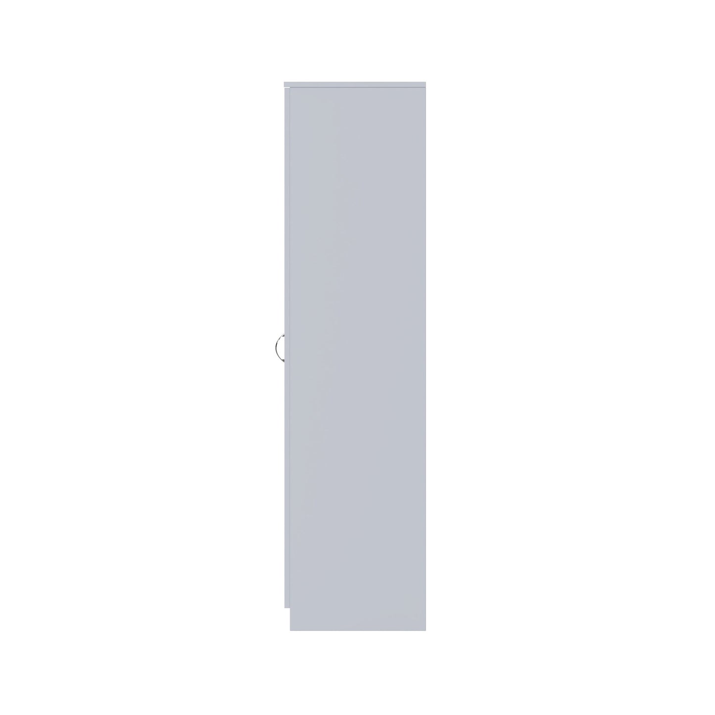 FWStyle Chilton 3 Door Wardrobe With Mirror – Grey Gloss
