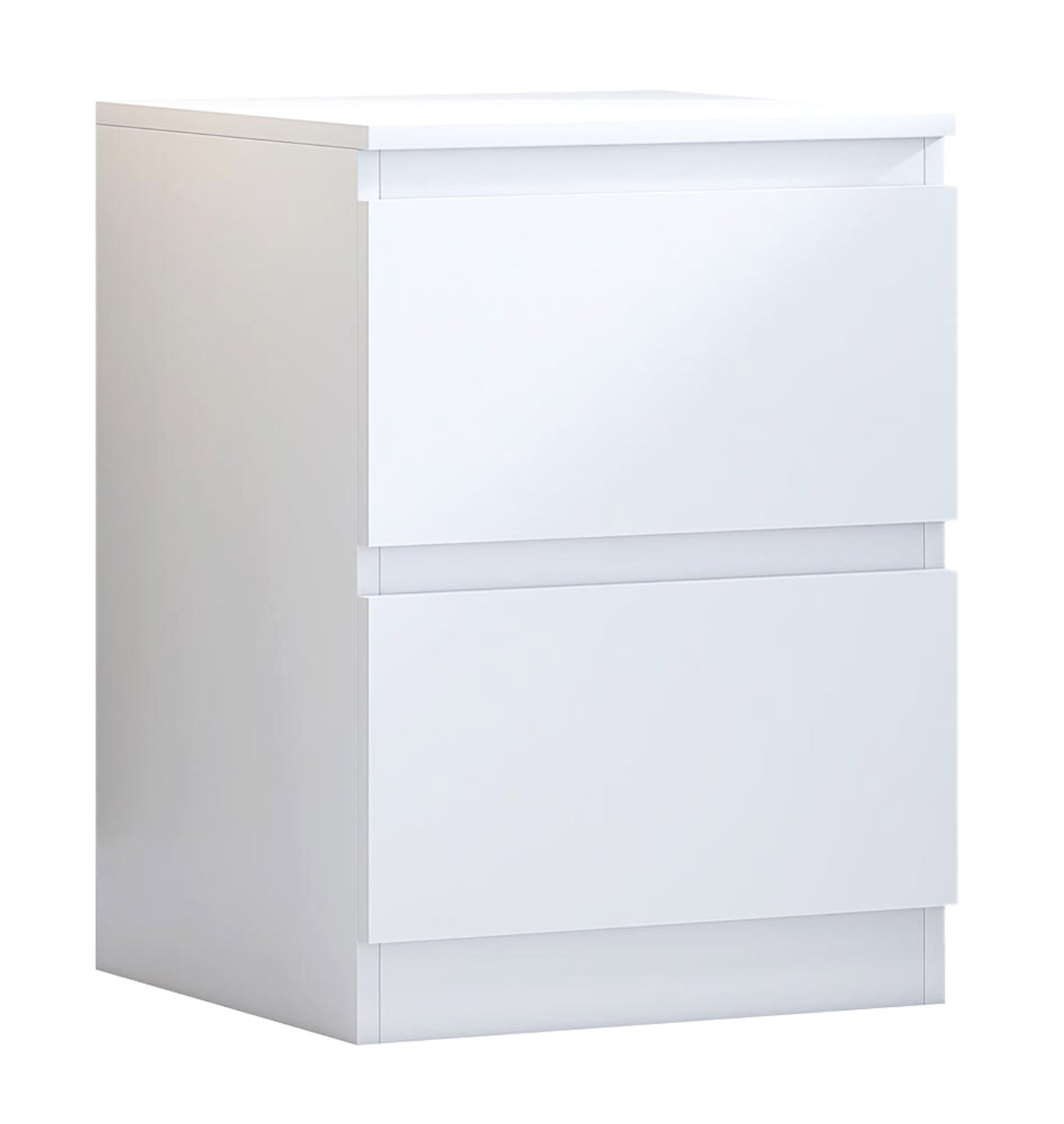 Pair of Carlton 2 Drawer Bedsides – Matt White