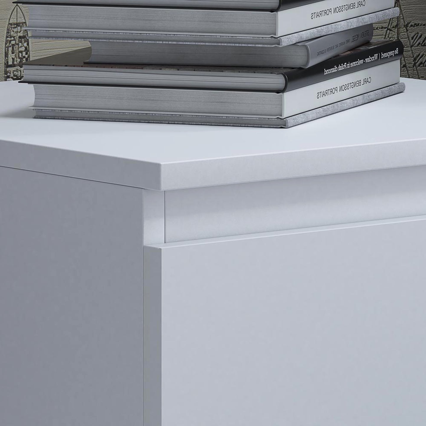 Pair of Carlton 2 Drawer Bedsides – Matt White
