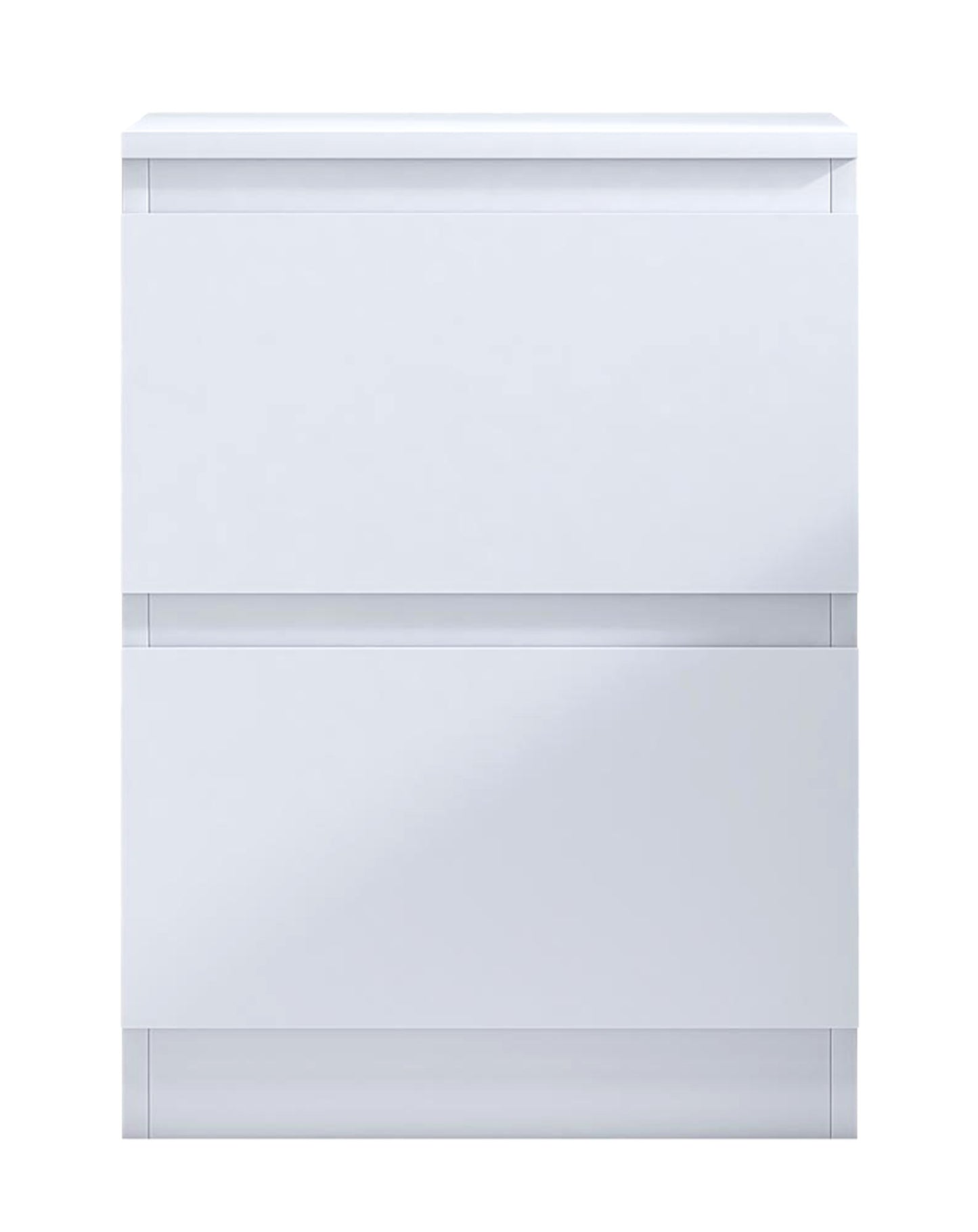 Pair of Carlton 2 Drawer Bedsides – Matt White