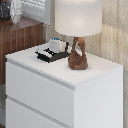 Carlton Matt White 6 & 3 Drawer Chest Bundle Offer