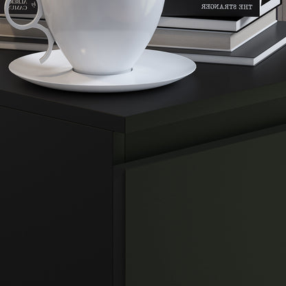 FWStyle Carlton 4-Drawer Slim Tallboy Chest – Matt Black