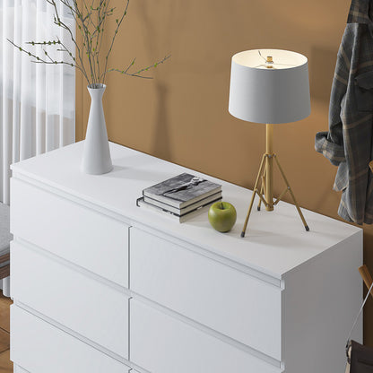 Carlton Matt White 6 & 3 Drawer Chest Bundle Offer