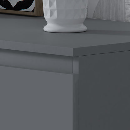 Carlton 8 Drawer Wide Chest of Drawers – Matt Dark Grey