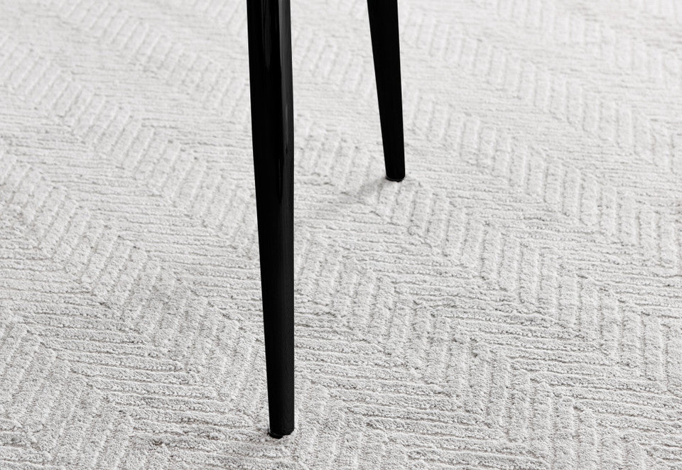Elina White Marble Effect Round Dining Table & 2 Calla Black Leg Chairs