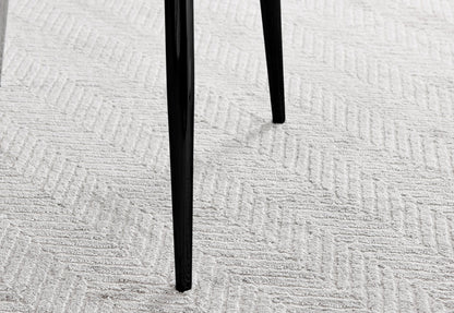 Imperia High Gloss White Dining Table & 6 Calla Black Leg Chairs