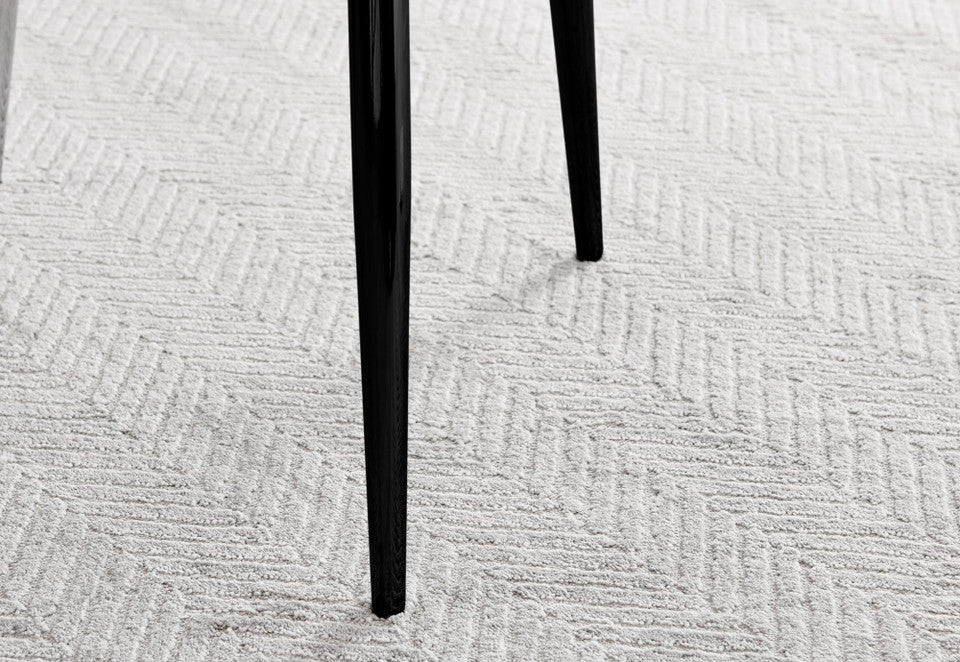 Elina White Marble Effect Round Dining Table & 2 Calla Black Leg Chairs