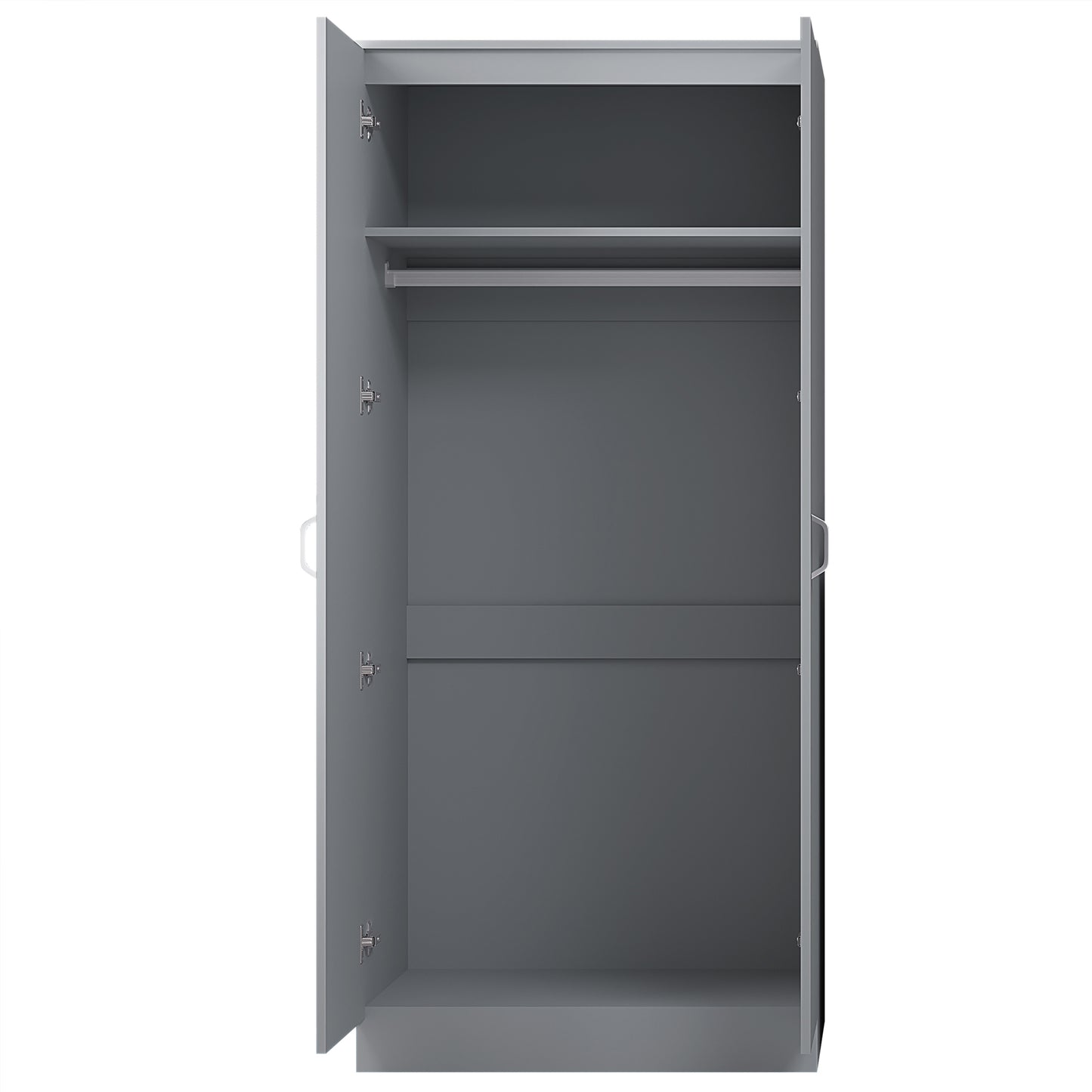 FWStyle Tunis 2 Door Wardrobe – Matt Grey Finish