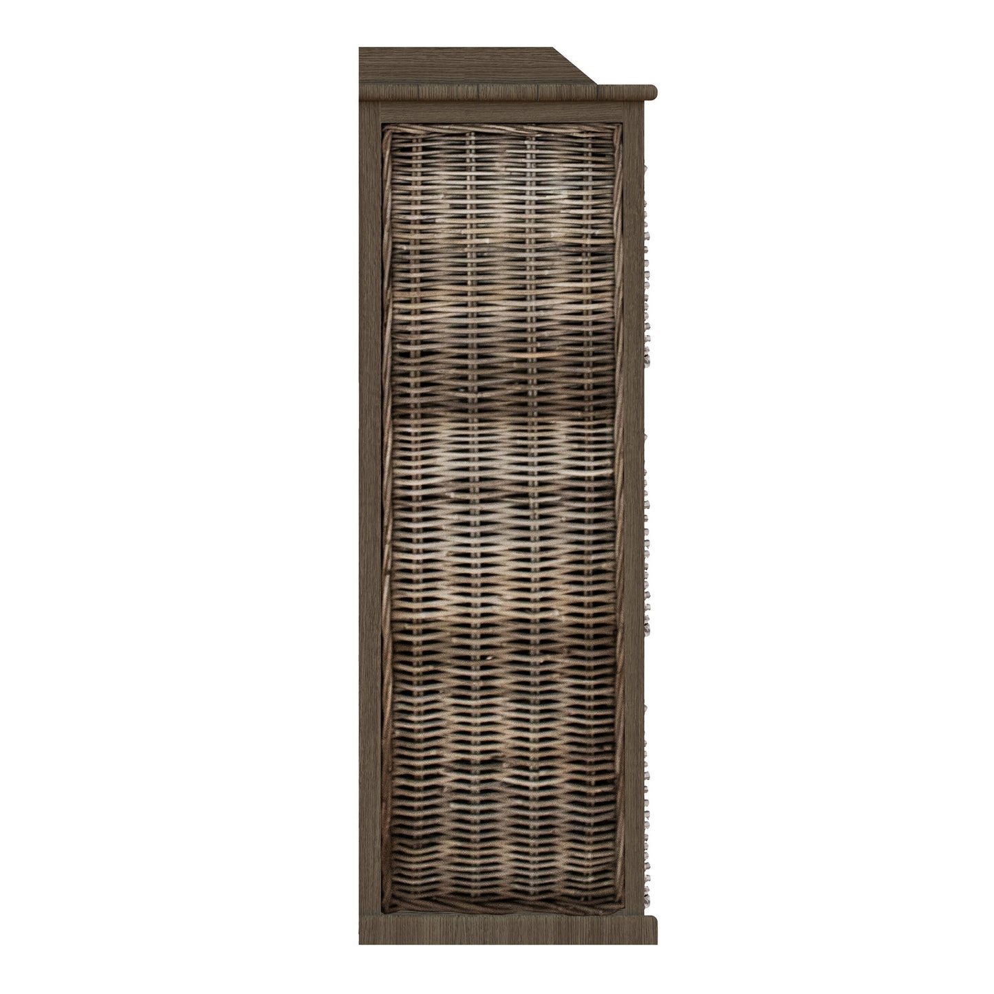 Maya Kubu Rattan 3 Basket Storage Unit with Seat