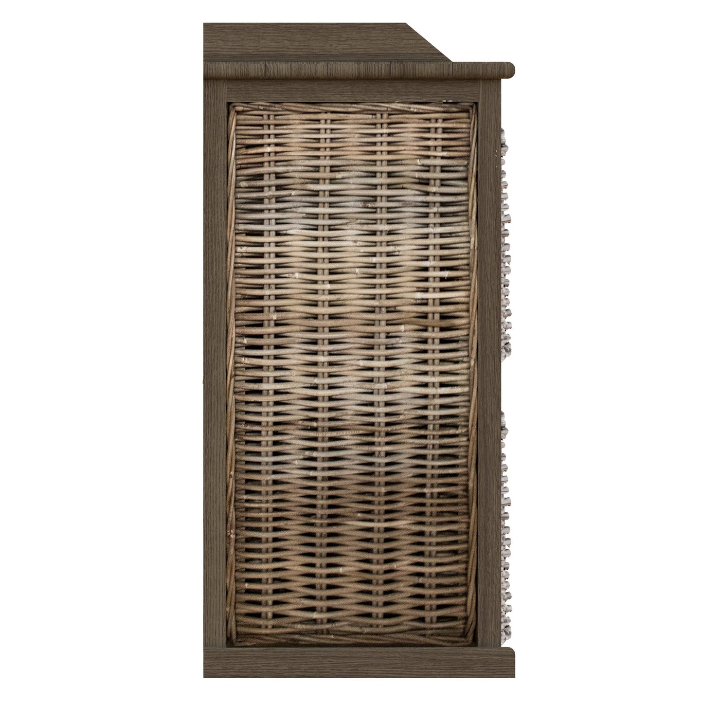 Maya Kubu Rattan 2 Over 2 Basket Storage Unit – 4 Drawers
