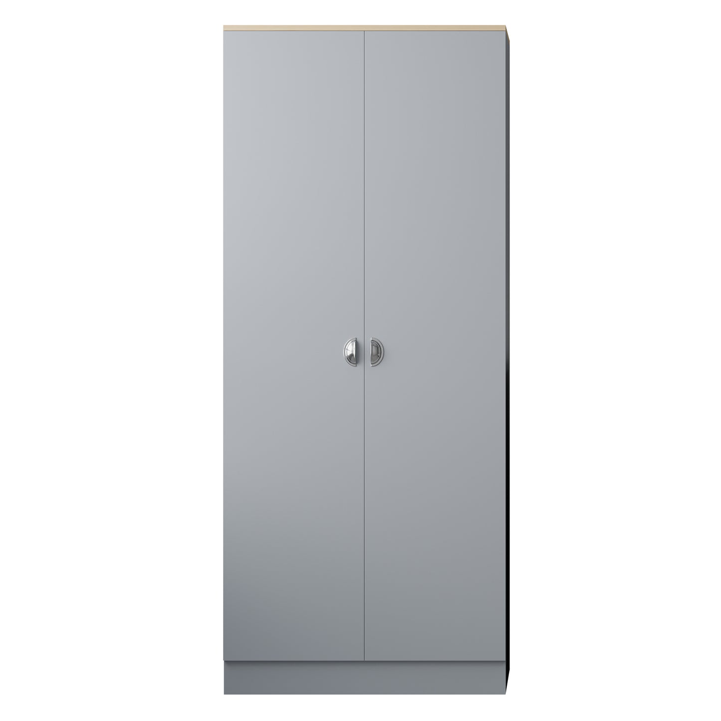 FWStyle Esher 2 Door Wardrobe – Matt Grey & Oak Finish