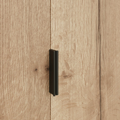 FWStyle Fisso 2 Door Wardrobe – Cracked Oak Finish