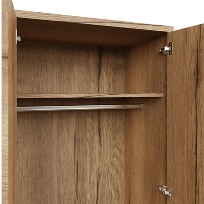 FWStyle Fisso 2 Door Wardrobe – Cracked Oak Finish