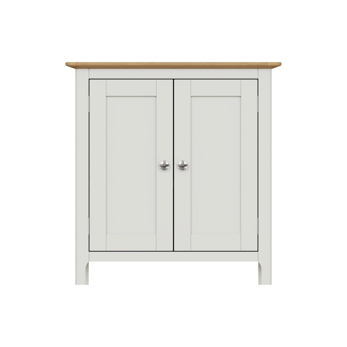 Taberno Oak 2 Door Sideboard – Linen White Compact Storage Cabinet
