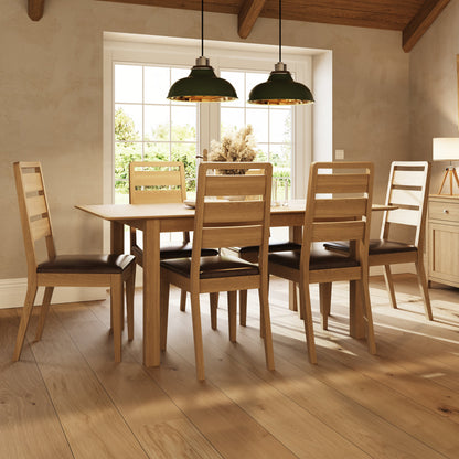 Taberno Oak 1.4M Extending Dining Table – Natural Oak